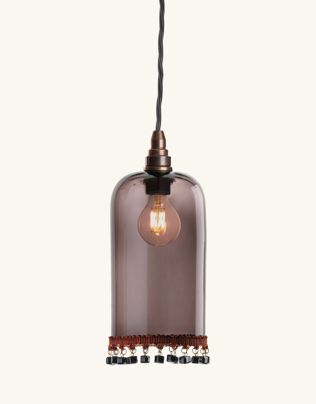 Caravaggio: Luxury Glass Pendant by Curiousa & Curiousa