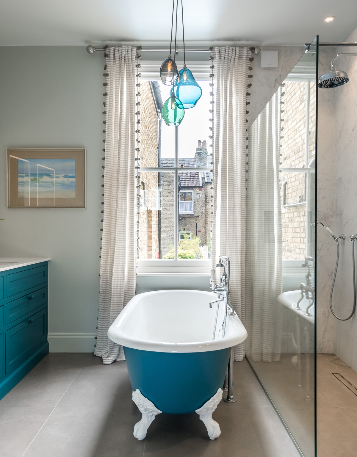 Bathroom-Chandelier-Hand-Blown-Glass-Pendants