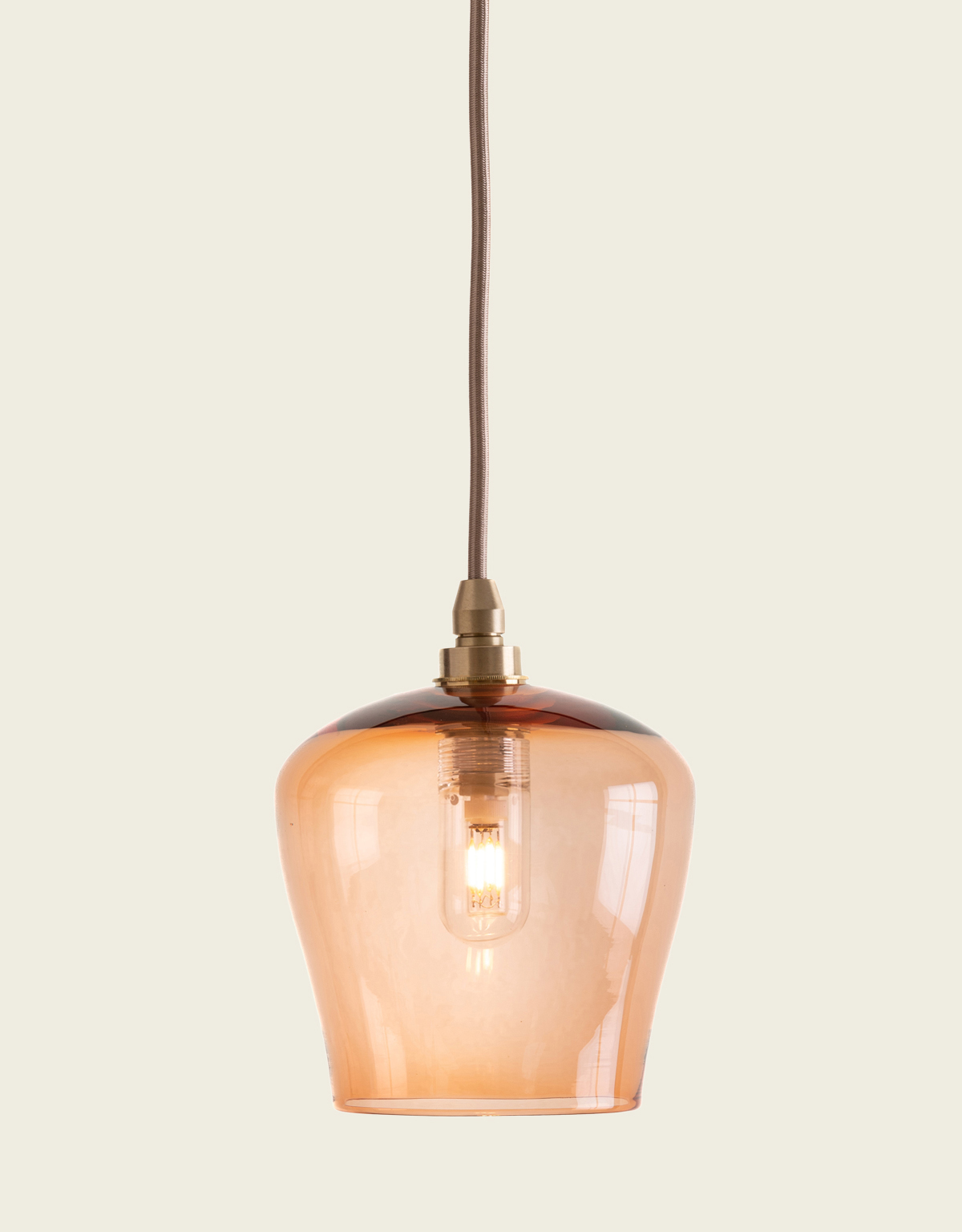 Bathroom-Peach-Hand-Blown-Glass-Light