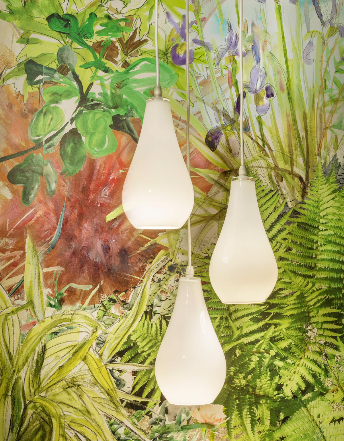 Bathroom-White-Glass-Pendant