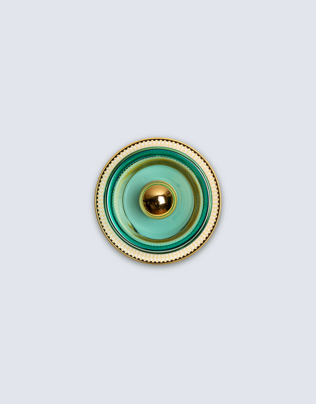 Curiousa-vintage-bone-china-saucer-wall-light-green