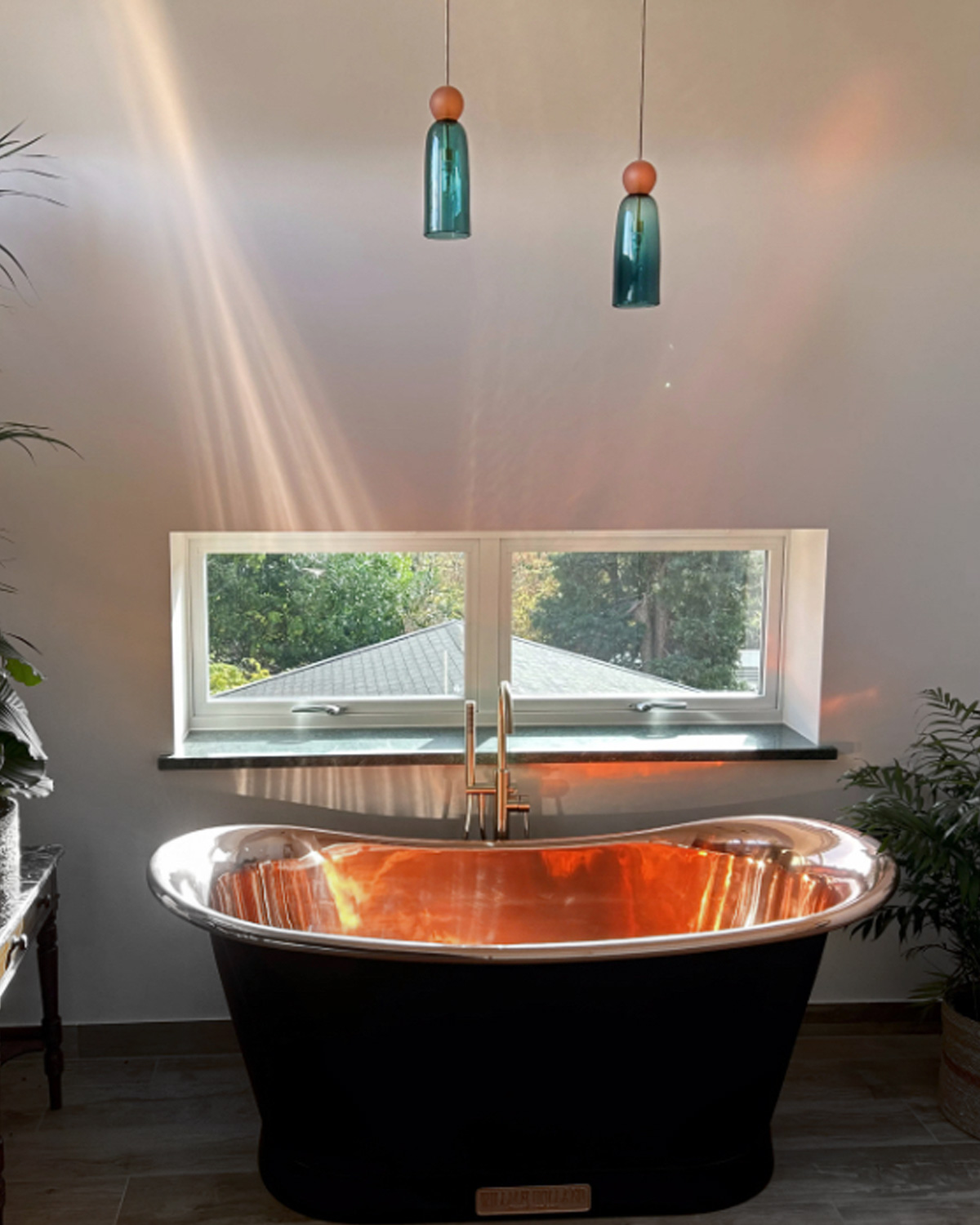 Glass-light-over-bath