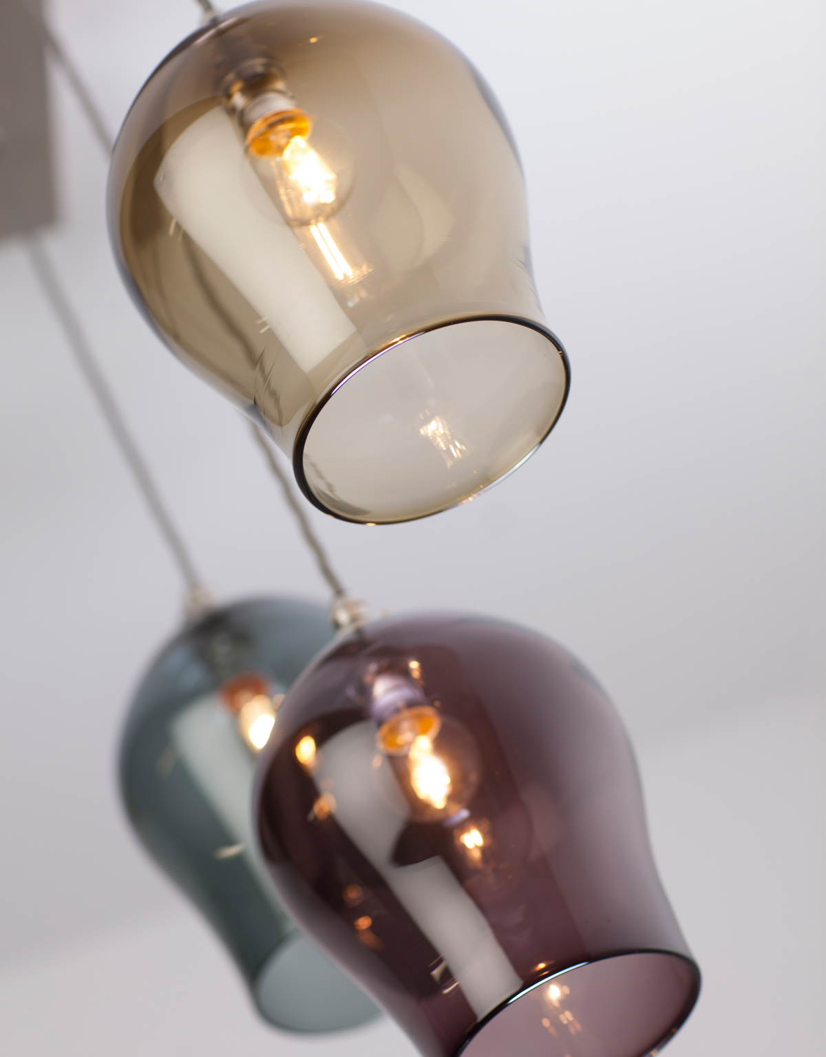 Lighting Raft Rounded Rectangular Shaoe Rectangular Raft Glass Chandelier: Bespoke Lighting Design
