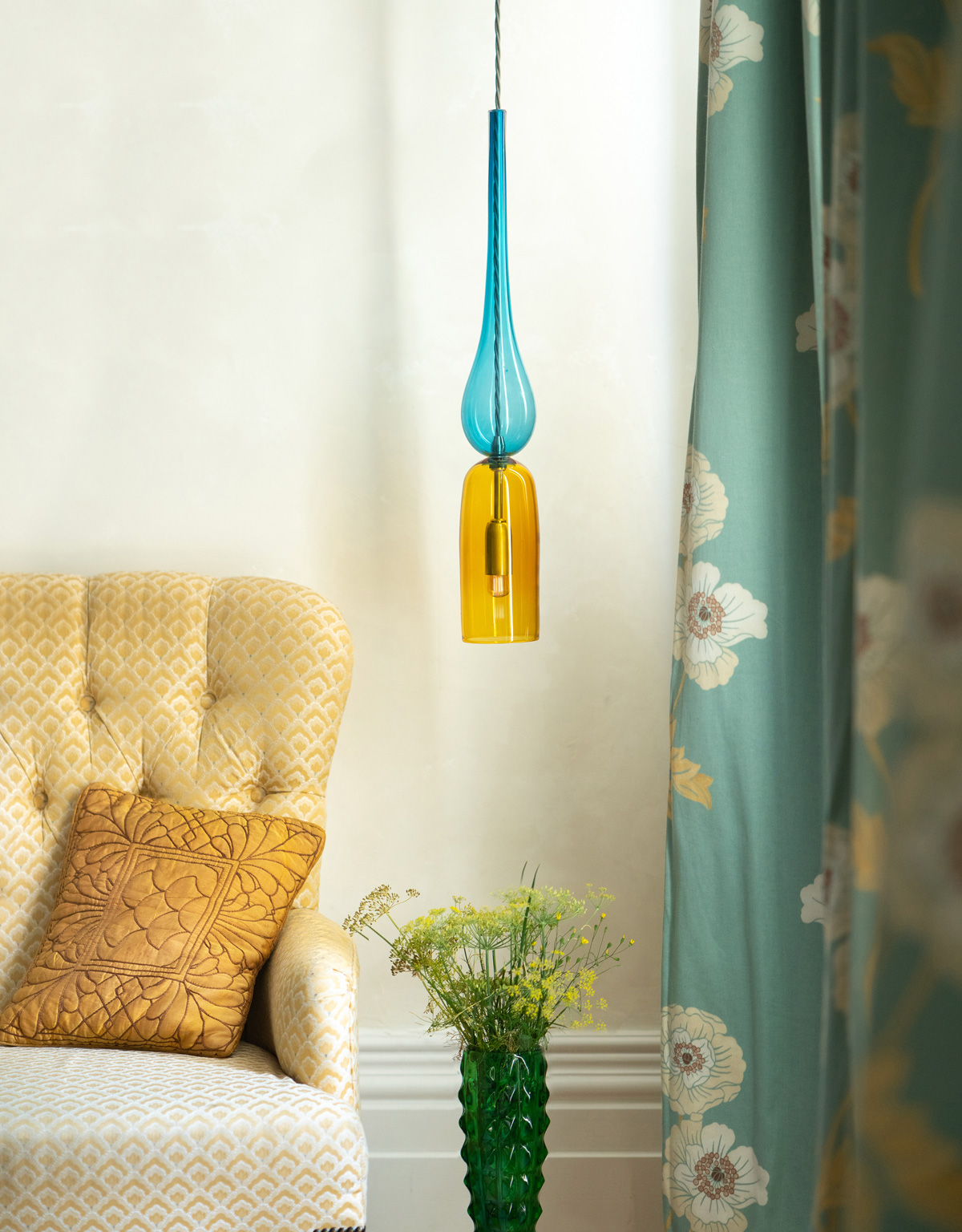 Reading-Light-Stemmed Galss Pendant