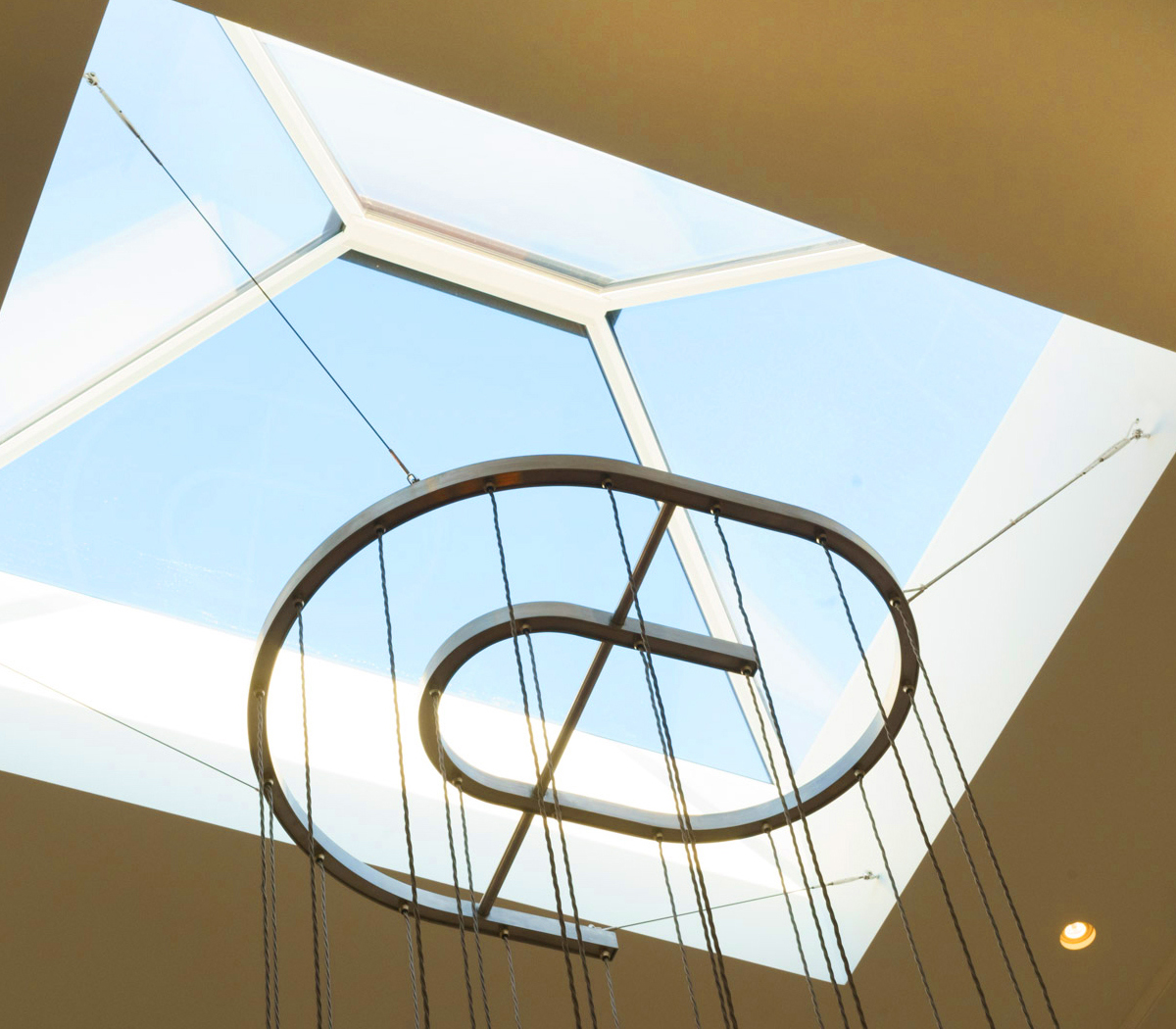Sky-Light-Oval-Metal-Suspension-Stairwell-Spiral-chandelier