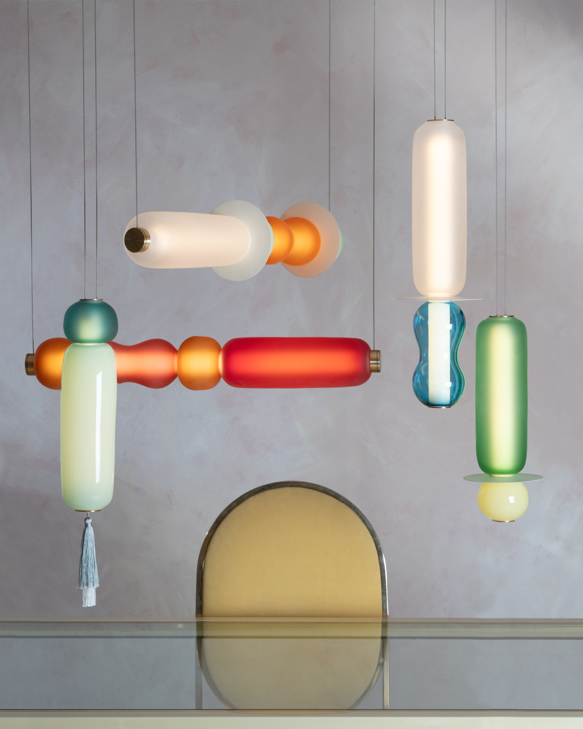 Curiousa-wave-II-sculptural-glass-pendants