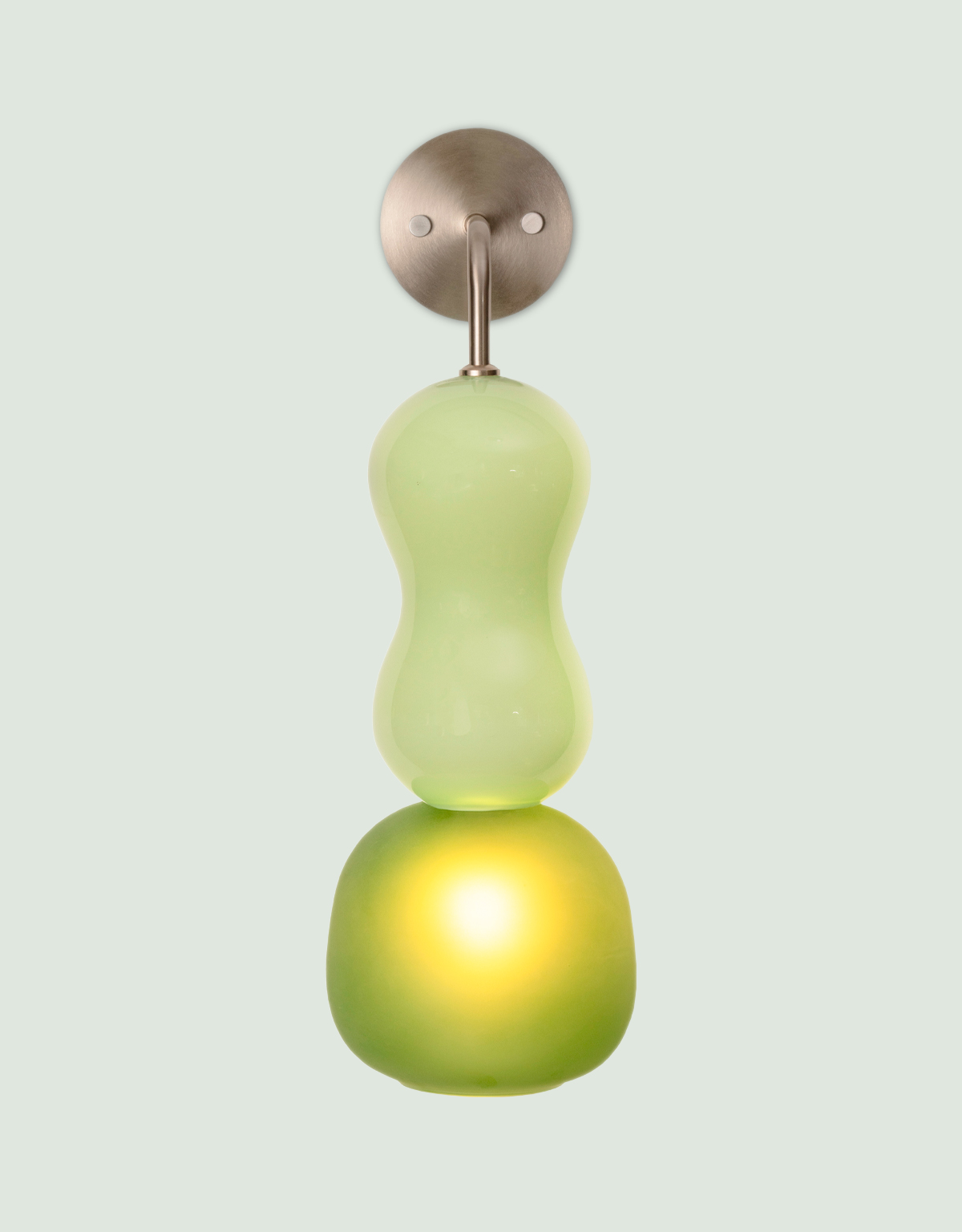 Wavy-pastel-green-glass-bathroom-wall-light
