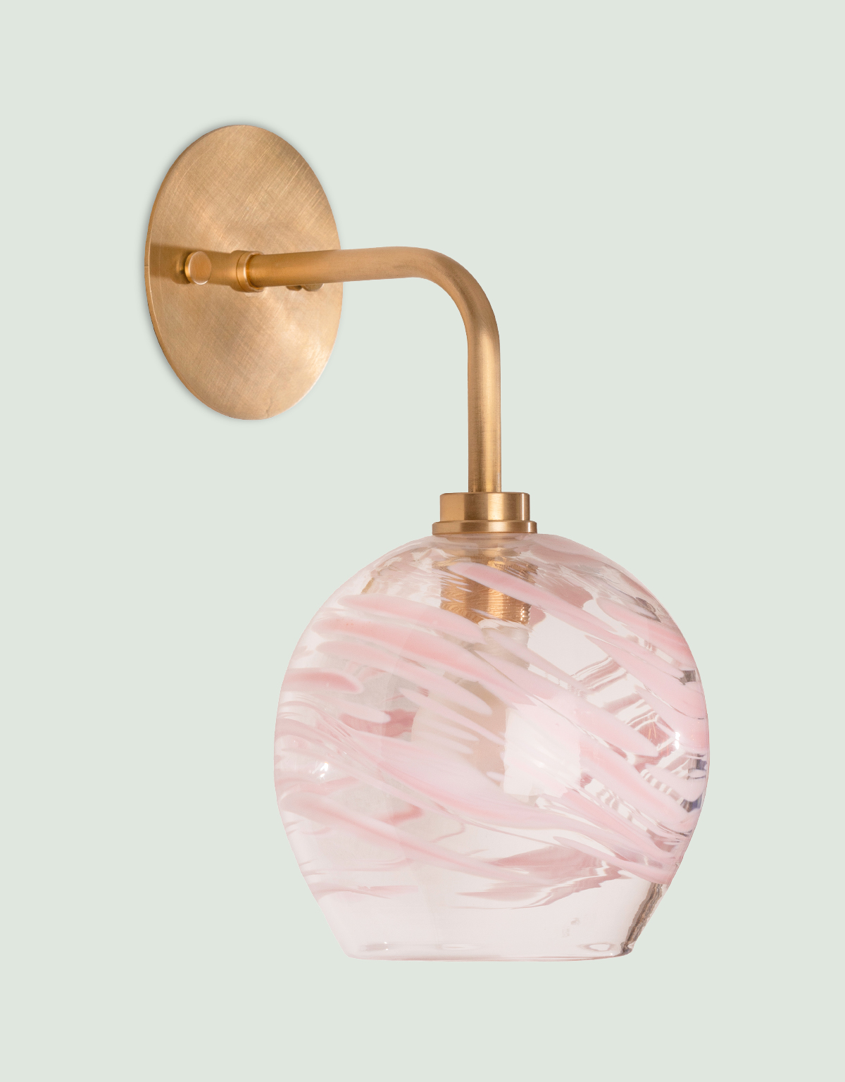 hand-blown-glass-statement-bathroom-wall-light-pink-swirl