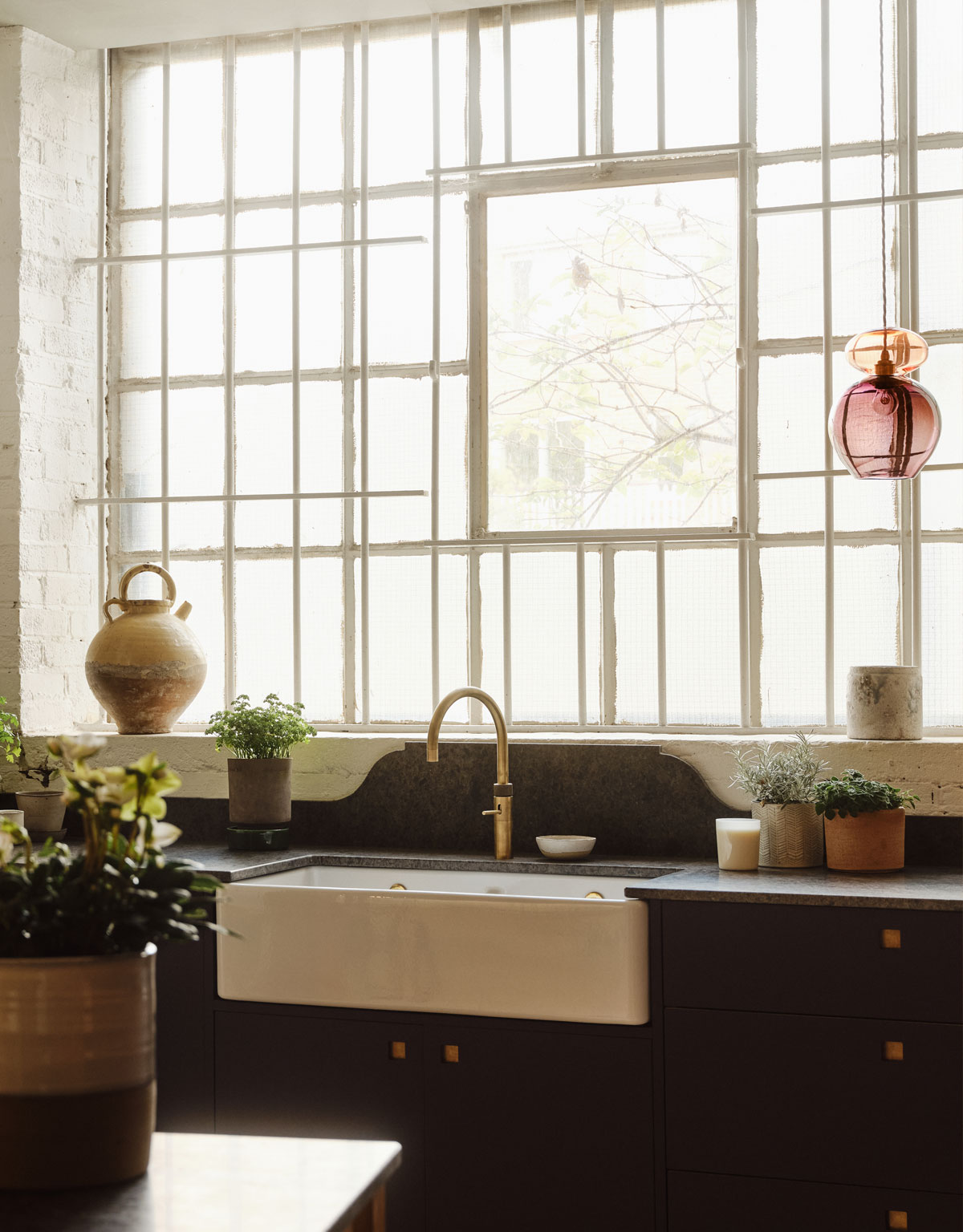 colourful-handblown-stacked-bubble-glass-kitchen-pendant-light