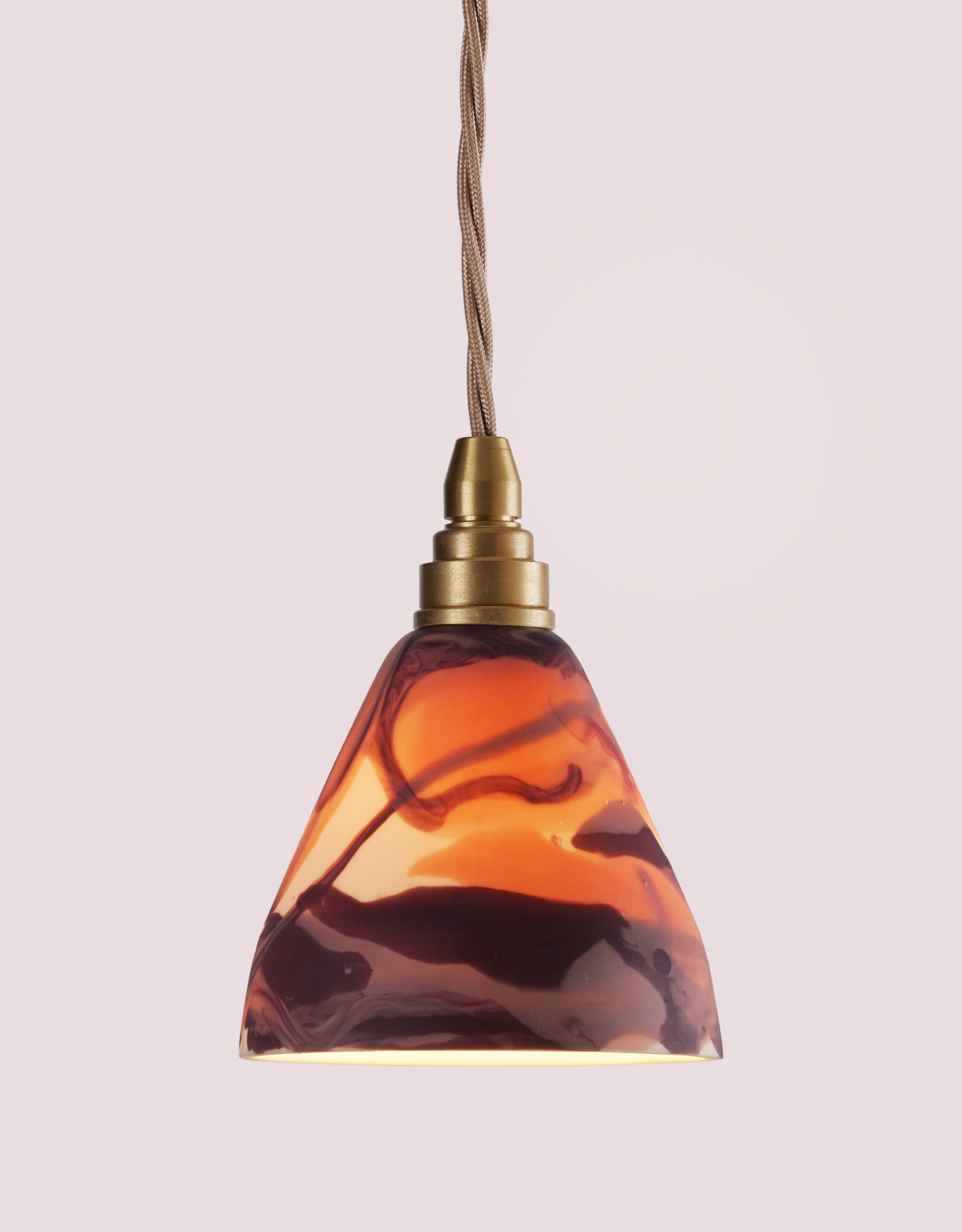 Marbled-small-ceramic-pendant-light-pink-purple
